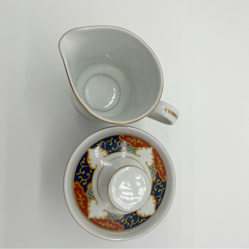 Sugar Creamer Set Momoyama Fine China Kyoto Pattern Japan Vintage Retired - Picture 2 of 13